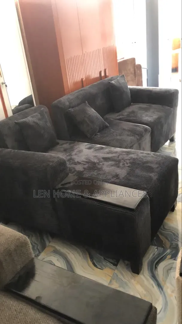 Sofa L Shape Color Black