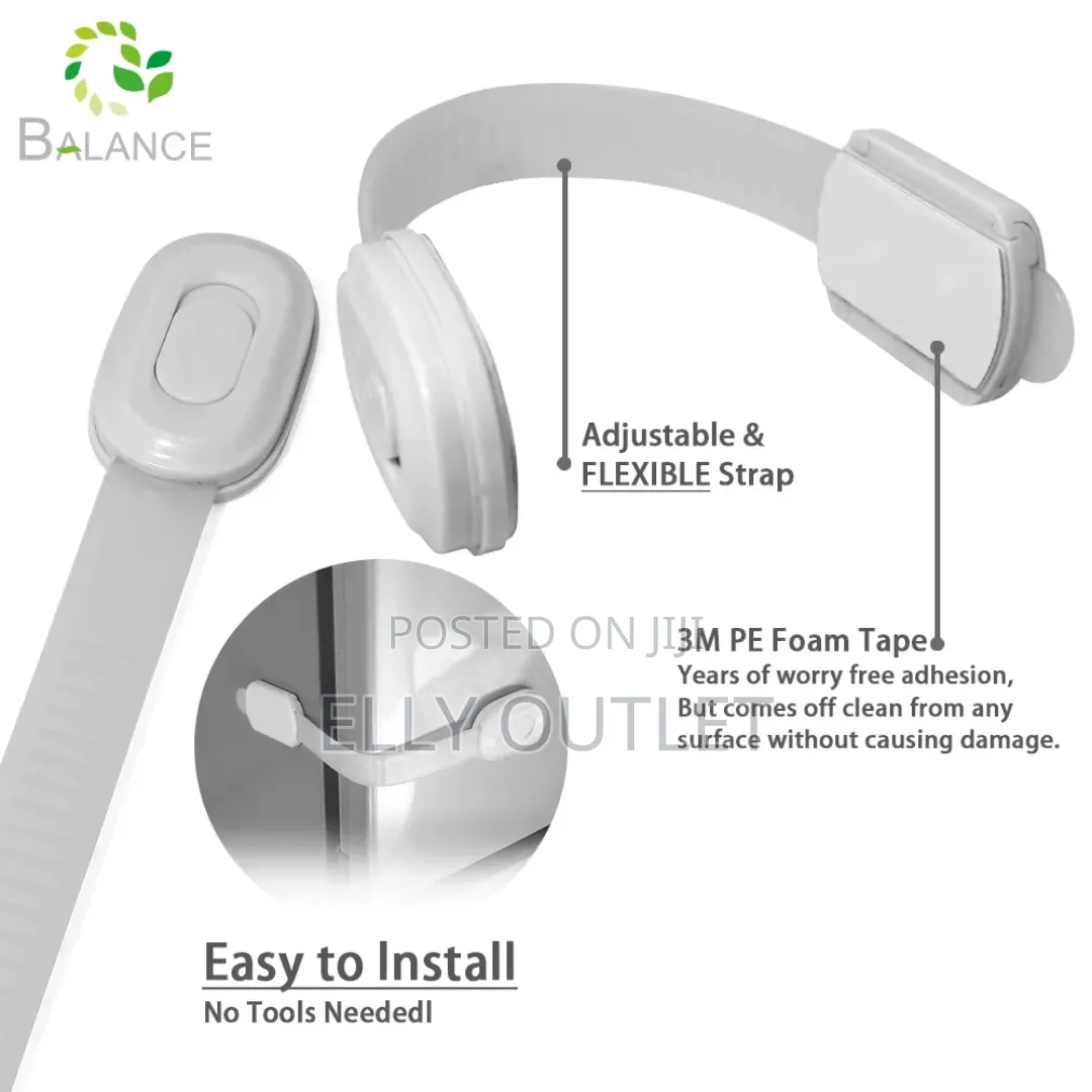Baby Safety Adhesive Strap Locks
