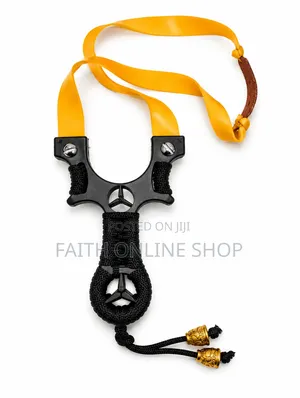 Plastic Outdoor Slingshot With Ergonomic Grip, Durable Elastic Bands