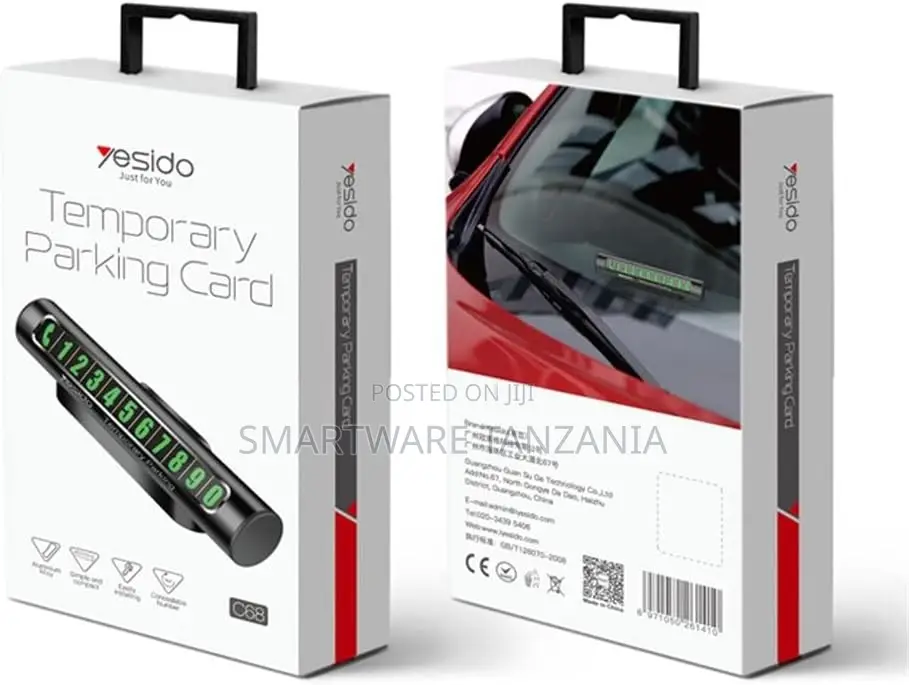 Yesido Temporary Parking Card With Magnetic Base, Numbered 0-9 Display