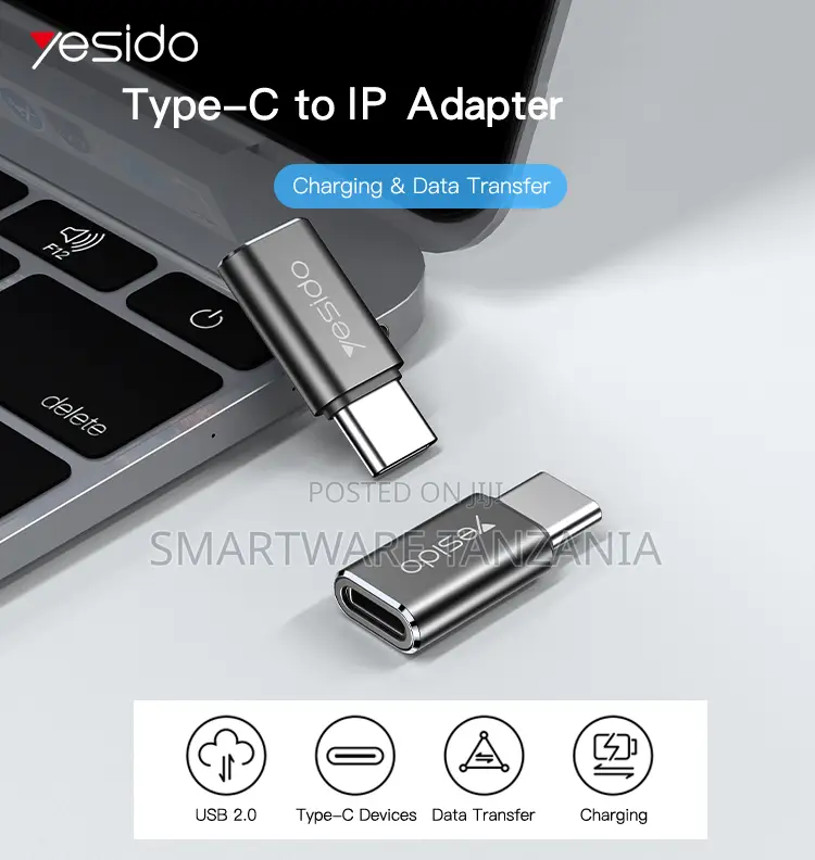 Yesido IP to Type-C Adapter, Data Transfer, Plug-and-Play