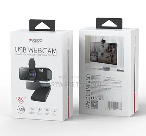 Yesido USB Webcam, 1080p/30fps, 720p/30fps With Microphone