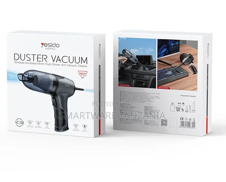 Yesido VC08 Duster Vacuum Wireless Brushless Motor Cleaner 10000Pa