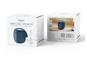 Yesido Mini Portable Wireless Speaker, RGB Display and Fabric Texture