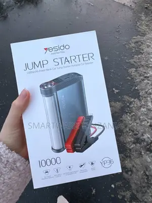 Yesido Jump Starter 10000mAh Portable Car Booster With Smart Clamps