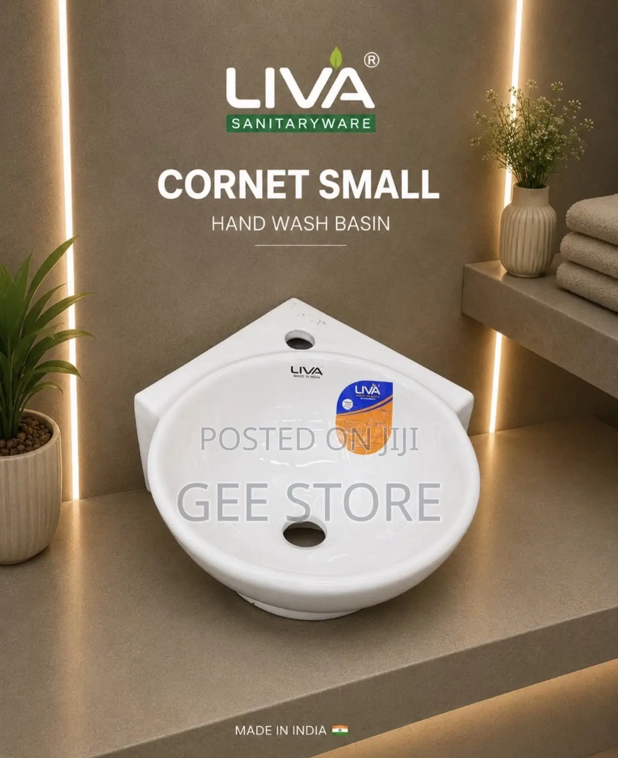 Liva Cornet Small Hand Wash Basin