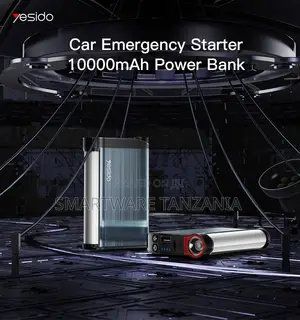 Yesido Jump Starter 10000mAh Portable Car Booster With Smart Clamps