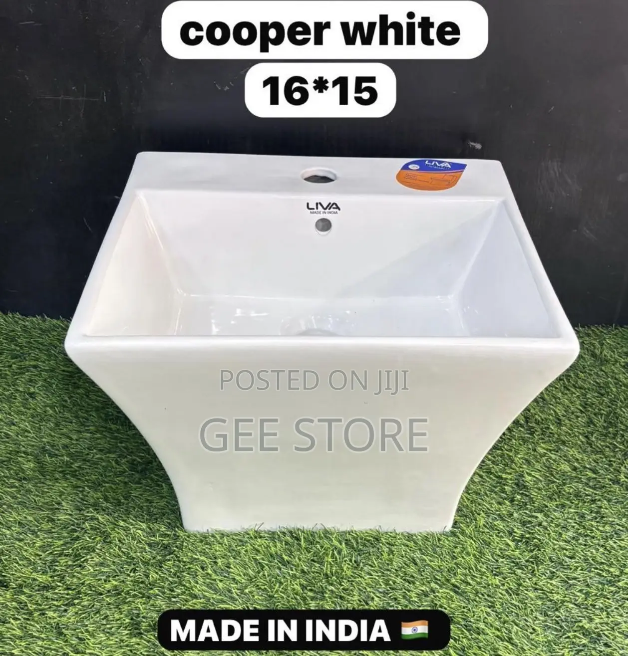 Cooper White Liva Is a White Ceramic Wall-Hung Washbasin