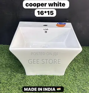 Cooper White Liva Is a White Ceramic Wall-Hung Washbasin