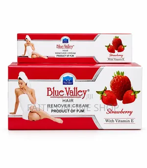 Blue Valley Strawberry Hair Remover Cream With Vitamin E 50g