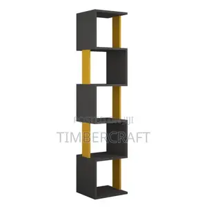 Piri Bookcase Anthracite Mustard