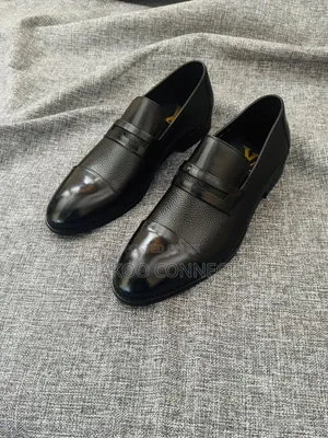 ​Louis Vuitton Style Men's Textured Penny Loafers