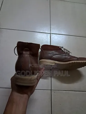 Clark Brown Leather Boots Size 43