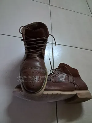 Clark Brown Leather Boots Size 43