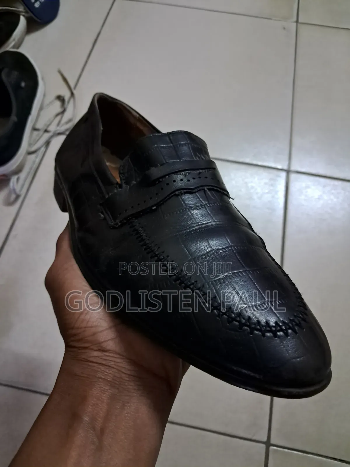 Atlanta Black Moccasins Size 42