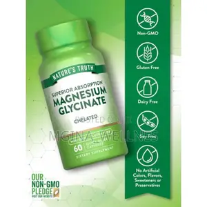 Nature’s Truth Chelated Magnesium Glycinate (60 Quick-Release Capsules