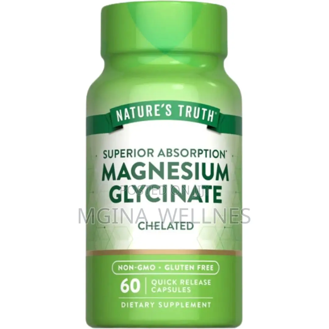 Nature’s Truth Chelated Magnesium Glycinate (60 Quick-Release Capsules