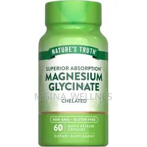 Nature’s Truth Chelated Magnesium Glycinate (60 Quick-Release Capsules