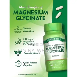 Nature’s Truth Chelated Magnesium Glycinate (60 Quick-Release Capsules