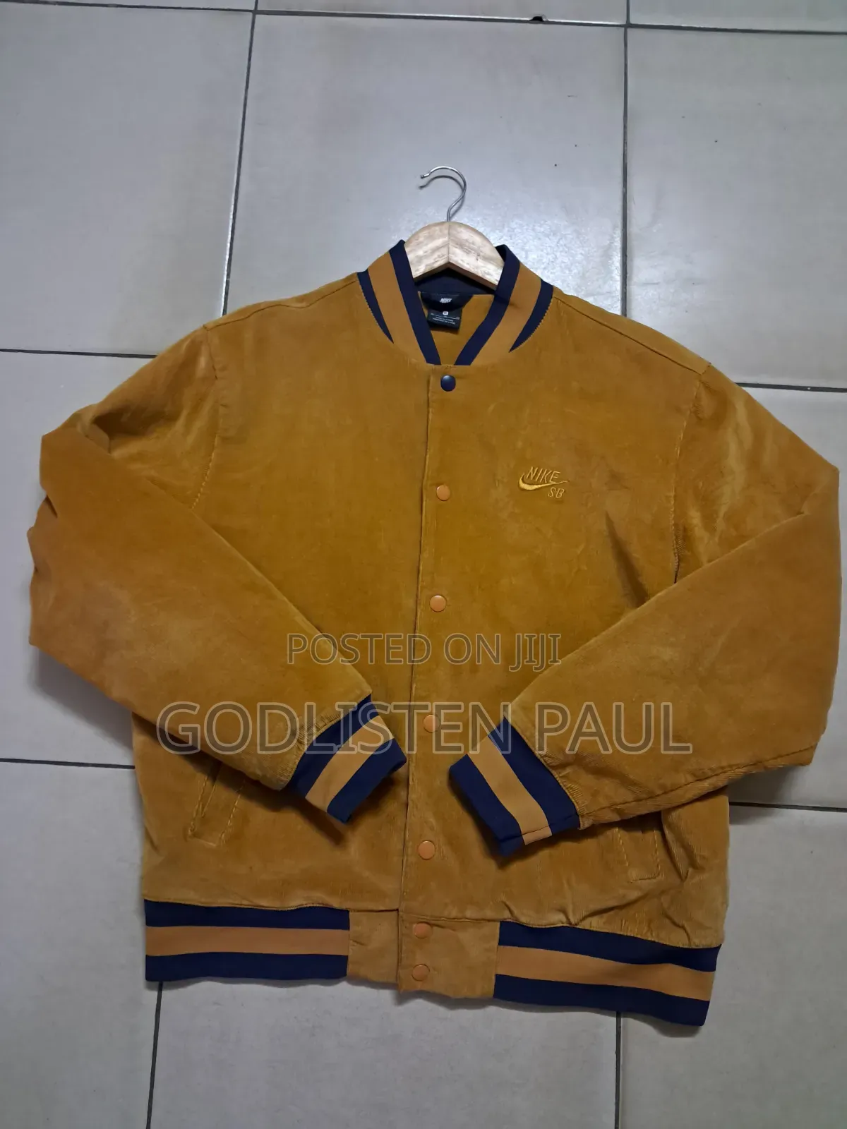 Nike SB Corduroy Skate Bomber Jacket Gold/Chutney