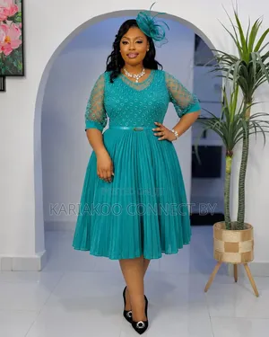 Classy Pleated Church Event Dresses