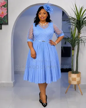 Classy Pleated Church Event Dresses