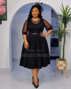 Classy Pleated Church Event Dresses