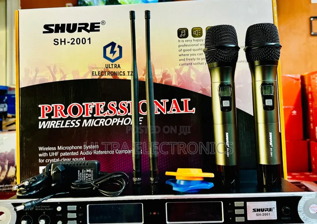 Shure Professional Wireless Microphone Sh-2001 Inaenda Hadi 200m