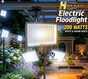 High Class ELECTRIC FloodLIGHTS 200 Watt White and Warm White