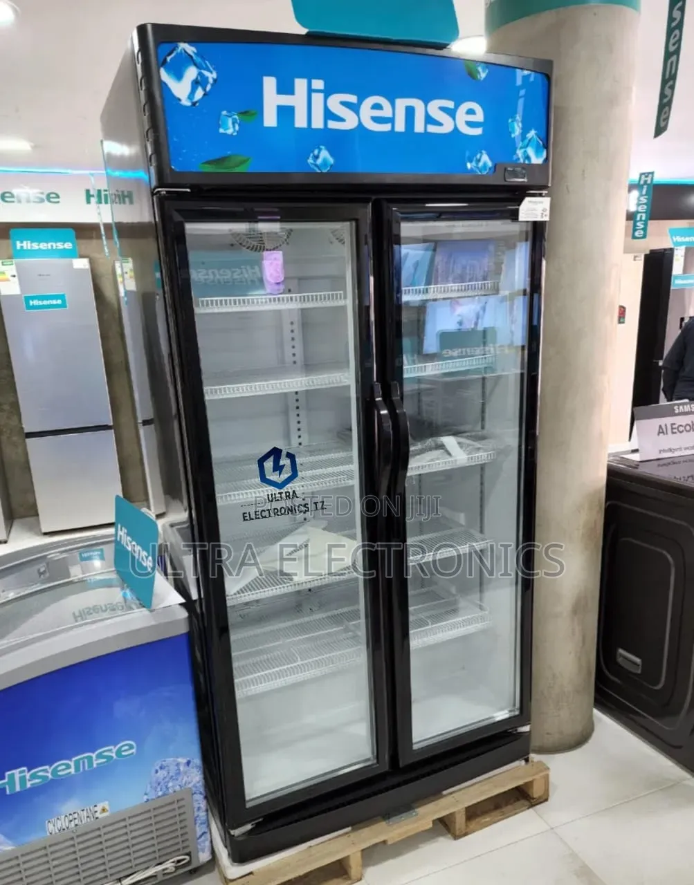 Hisense Display Showcase Fridge 758 Litres Beverage Cooler 2 Doors