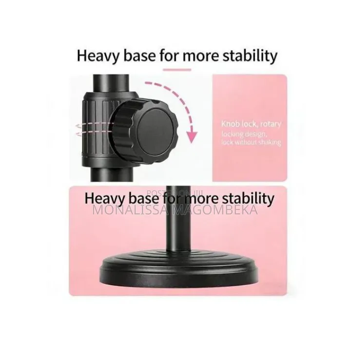 Double Phone Holder With Ringlight