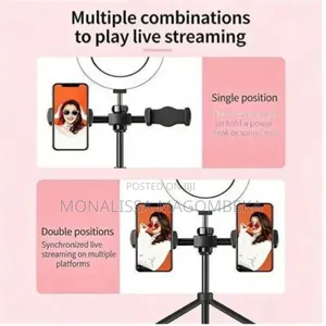 Double Phone Holder With Ringlight