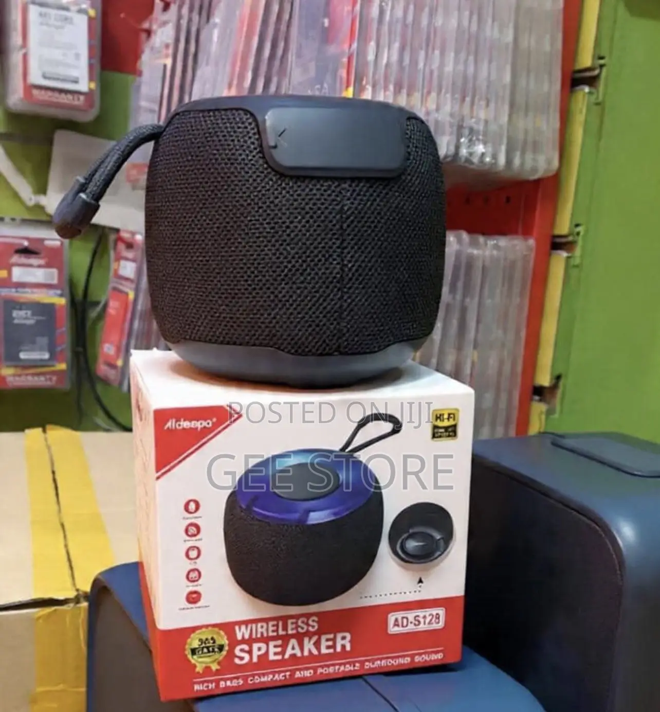 Aldeepo AD-S128 Compact Portable Wireless Bluetooth Speaker