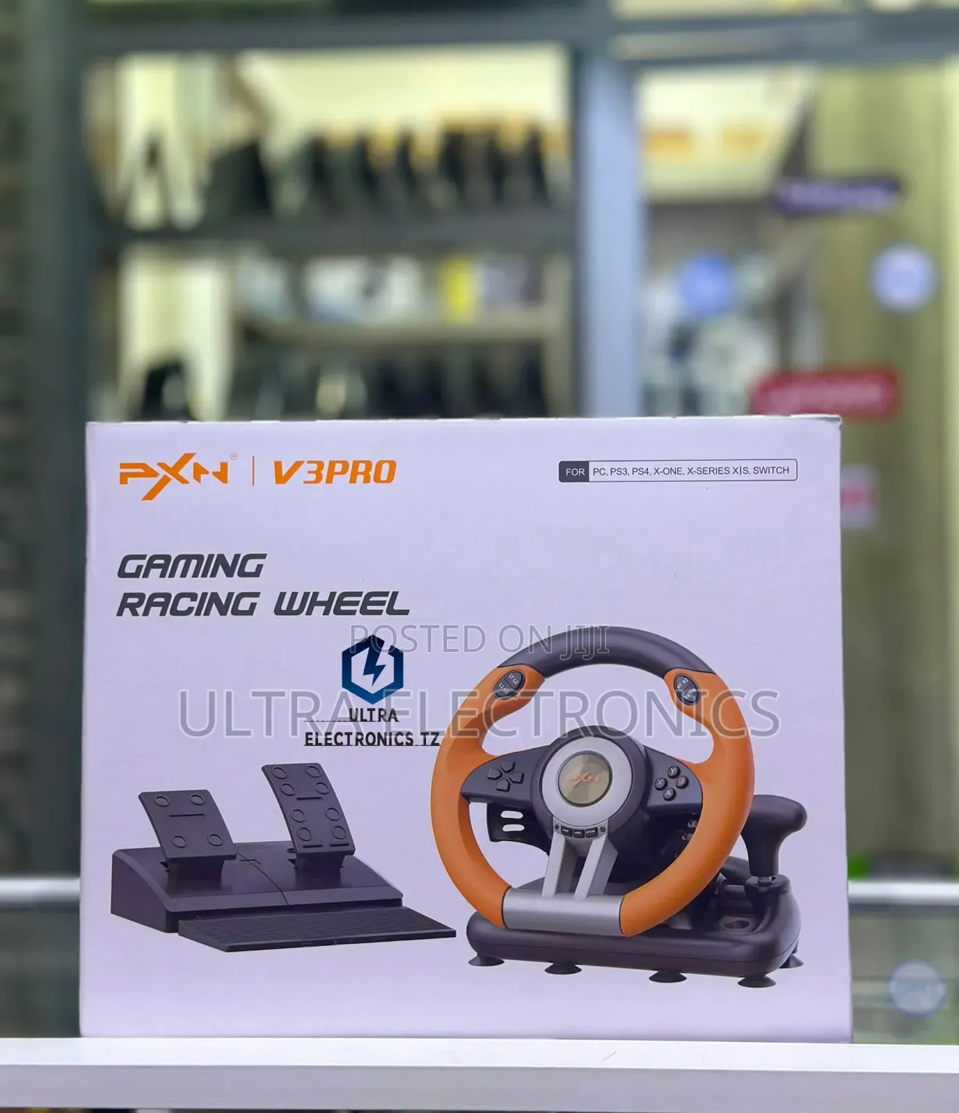 PXN V3pro Gaming Racing Wheel for PC, Ps3, Ps4, X-One, X-Series