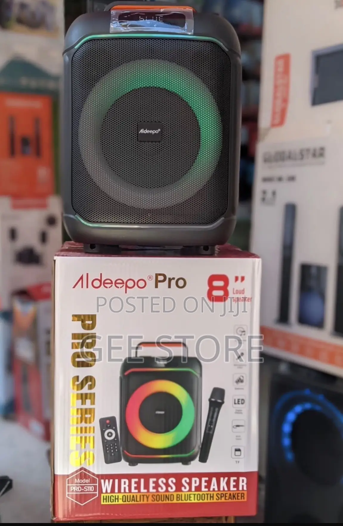 Aldeepo Pro Model PRO-S110 8" Wireless Speaker