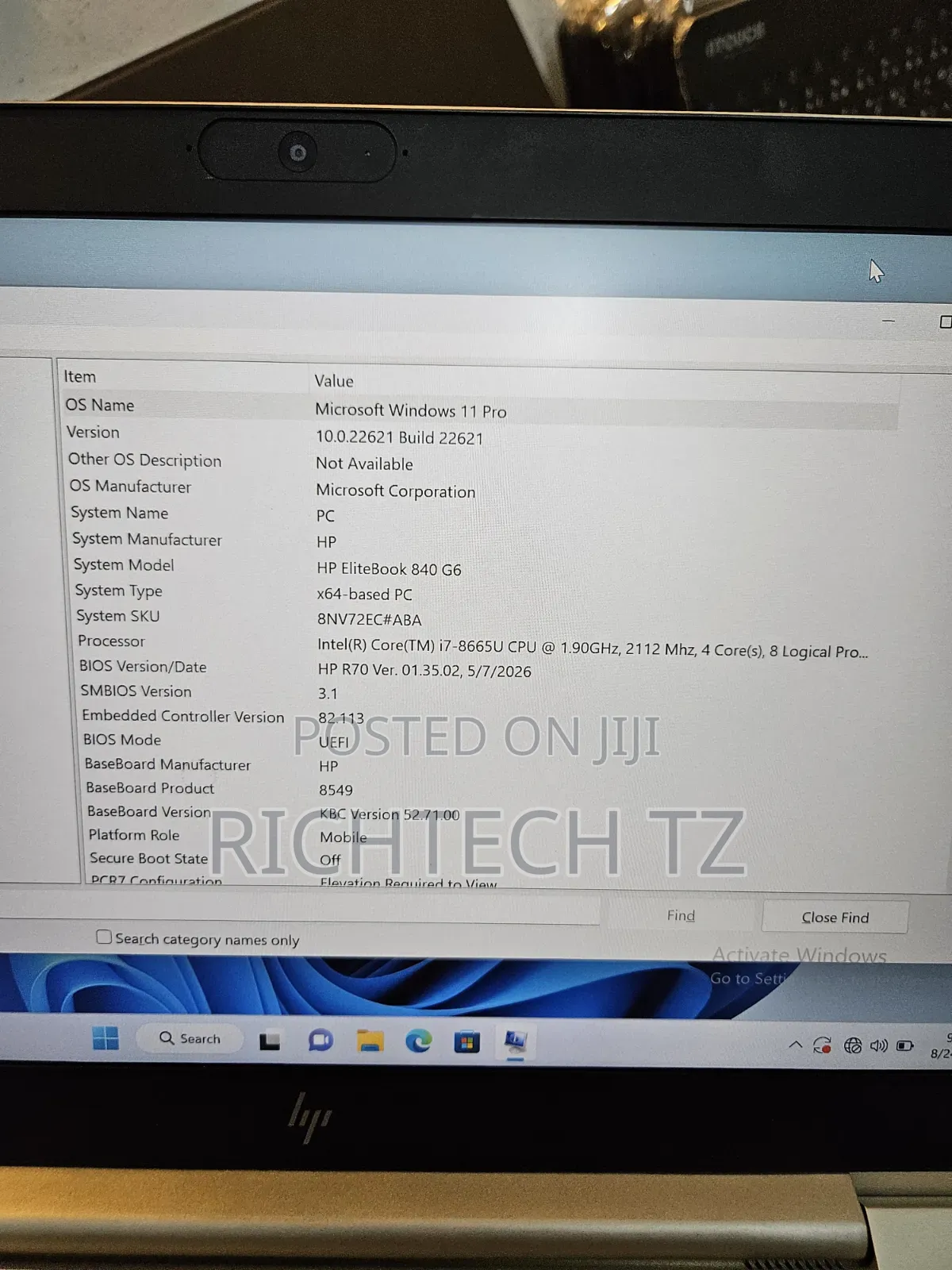 Laptop HP EliteBook 840 G5 8GB Intel Core i7 SSD 256GB