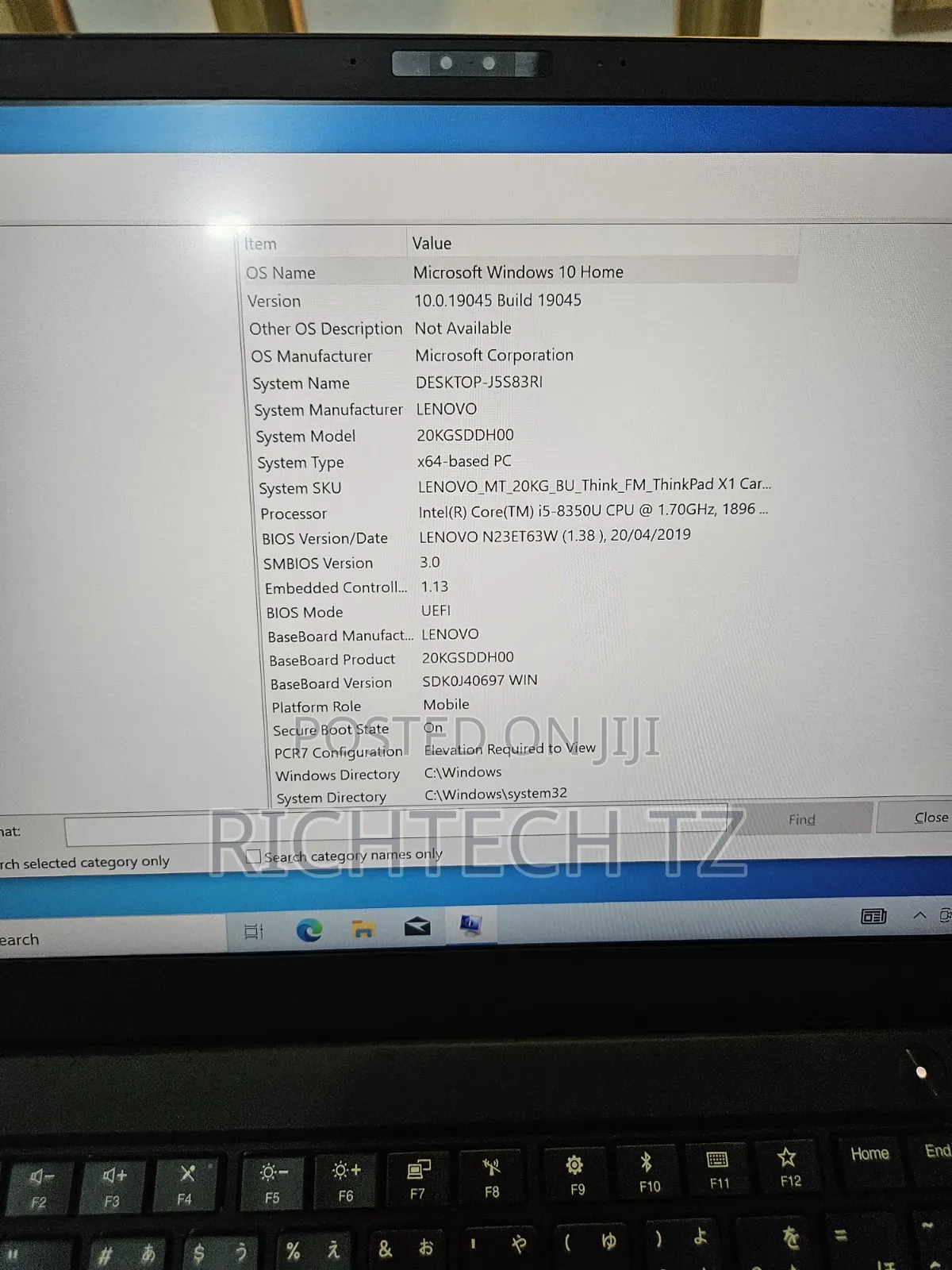 Laptop Lenovo ThinkPad X1 Carbon 8GB Intel Core i5 SSD 256GB