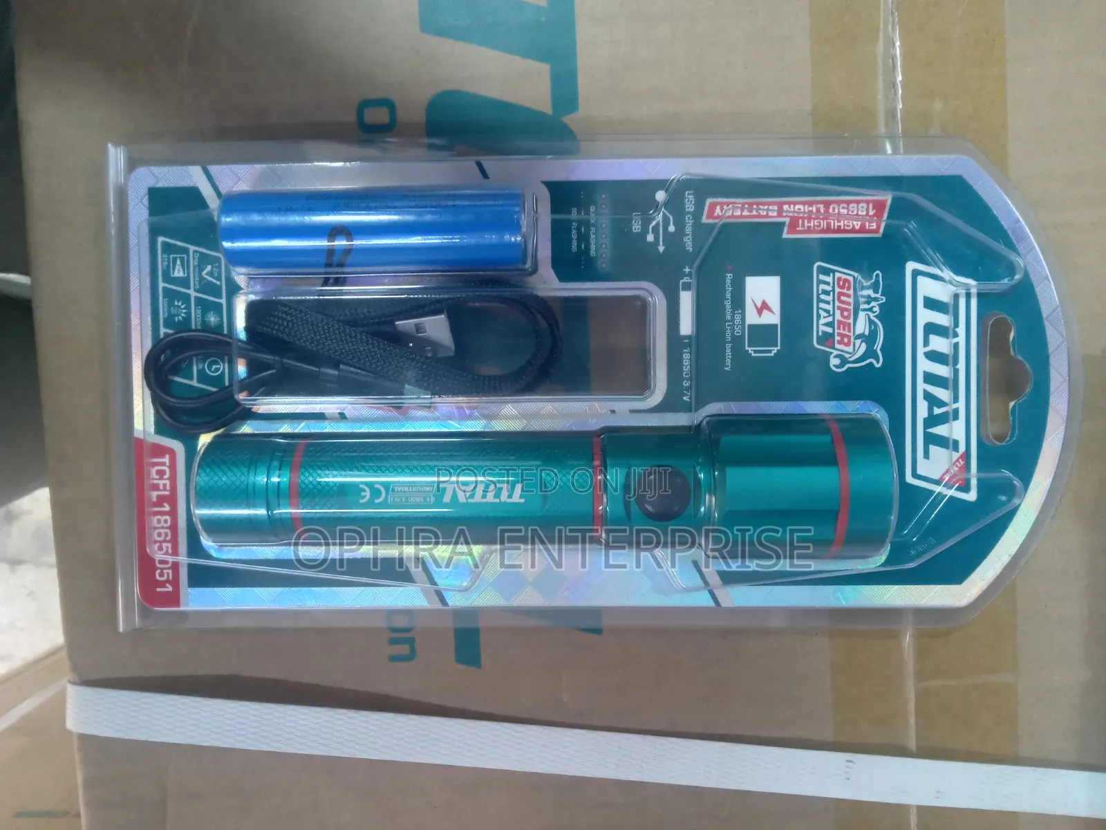 Flashlight 18650-Li-Ion Battery