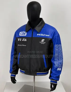 Leather Faux Racing Bomber Jackets
