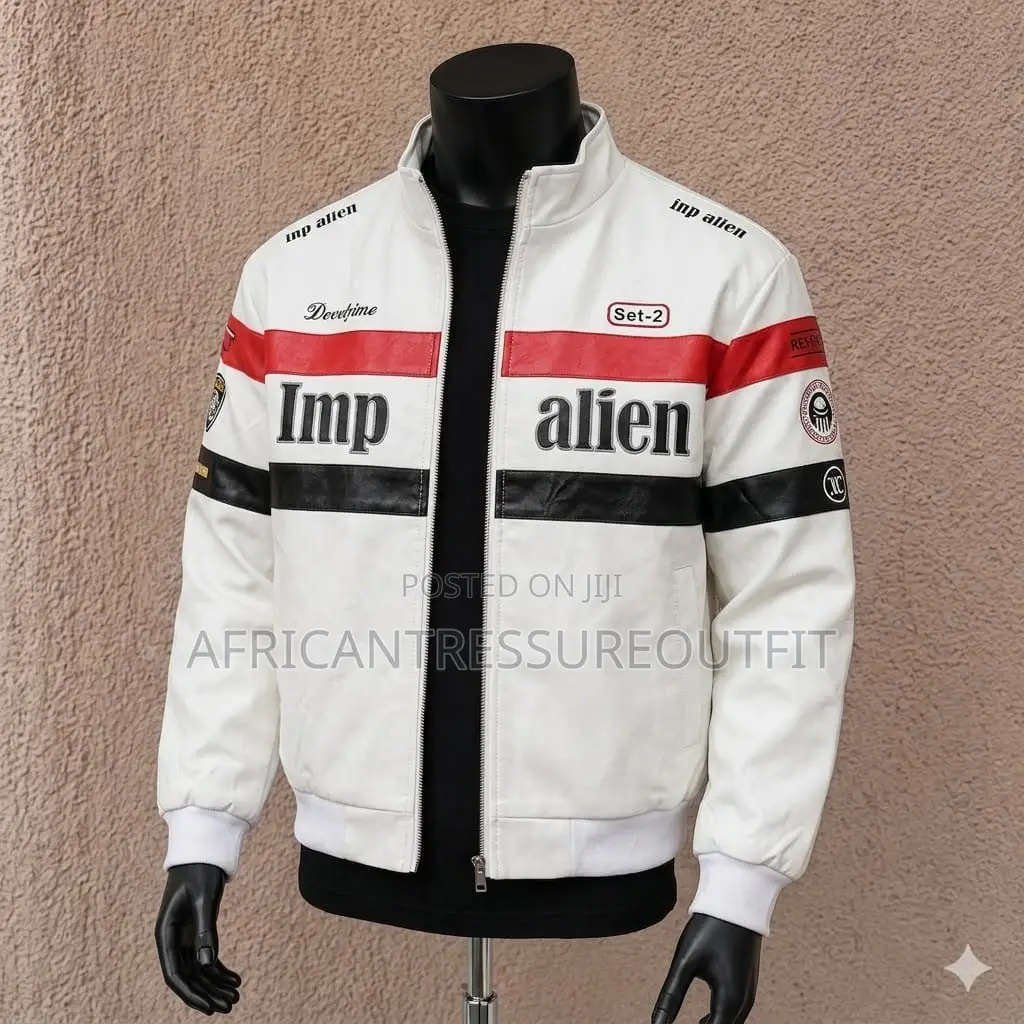 Leather Faux Racing Bomber Jackets