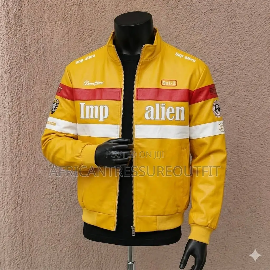 Leather Faux Racing Bomber Jackets
