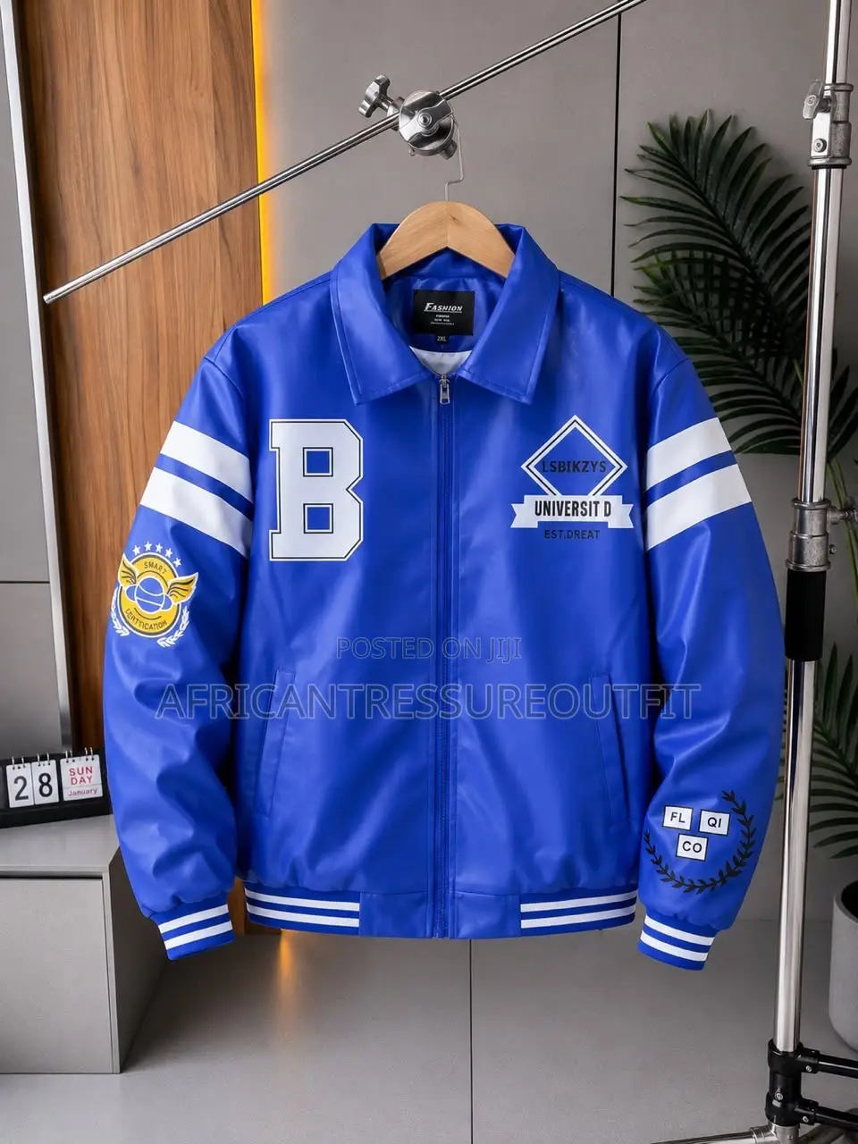 Leather Faux Racing Bomber Jackets
