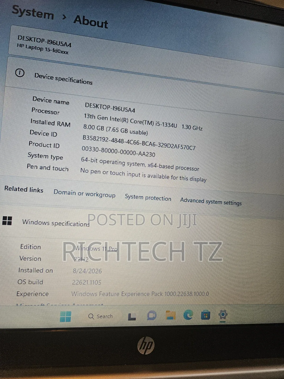 Laptop HP 15 8GB Intel Core i5 SSD 3T