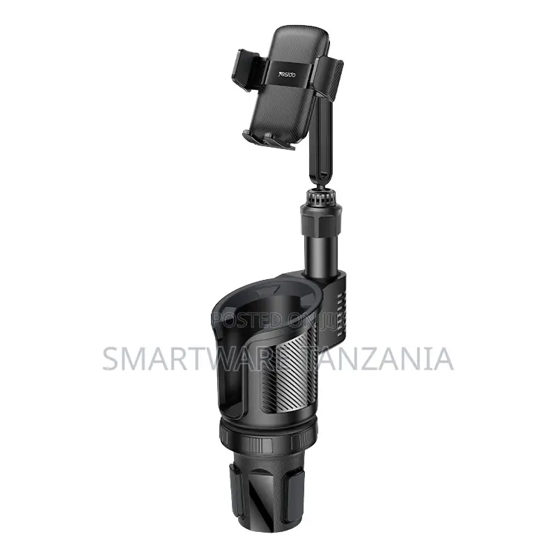 Yesido 2-in-1 Car Cup Holder With Phone Mount and Water Bottle Holder