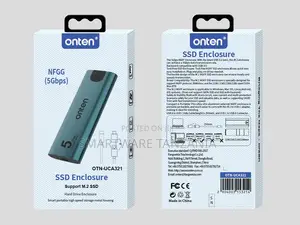 Onten SSD Enclosure USB 3.2 Gen 2 Type-C M.2 SSD Support, 5Gbps