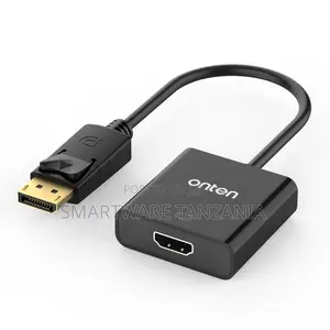 Onten DisplayPort to HDMI Adapter, Gold-Plated Connector, at 60Hz