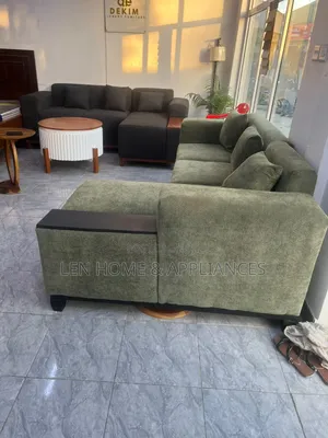 L Shape Sofa Color Green