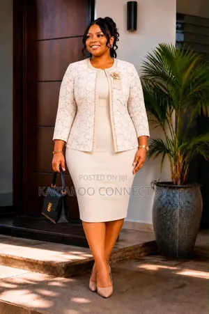 Luxury Beaded 2-Piece Dress Suit