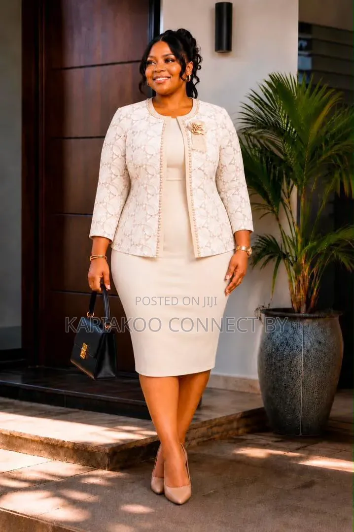 Luxury Beaded 2-Piece Dress Suit