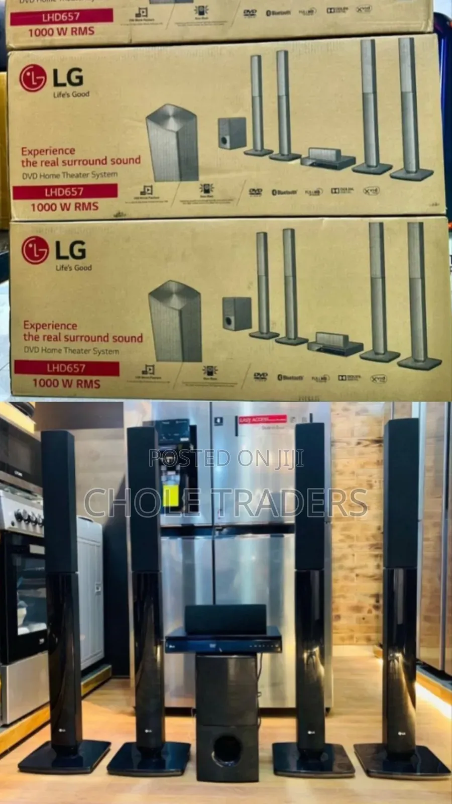 1000w LG DVD Home Theater System (Model: 657)
